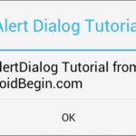 Crear un cuadro de diálogo de alerta en Android