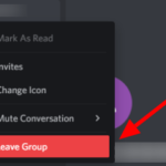 Cómo dejar un chat grupal en Discord
