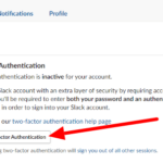 Cómo configurar la autenticación de dos factores en Slack