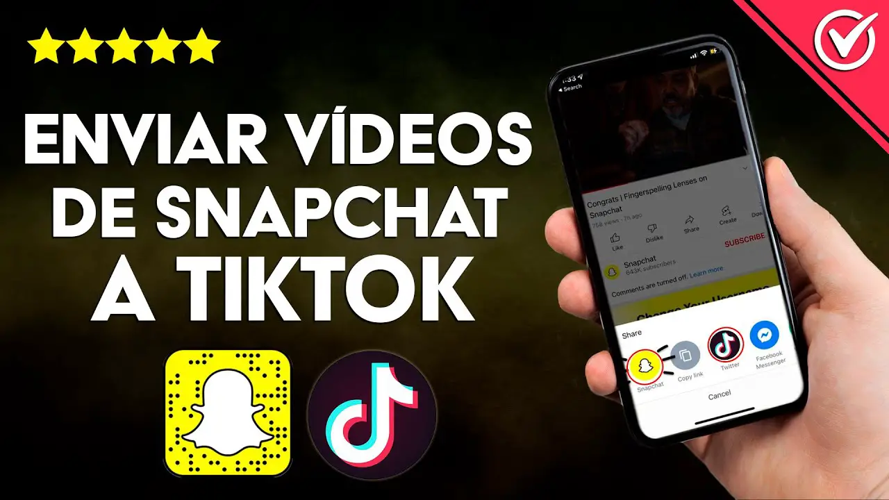 Cómo agregar videos de TikTok a Snapchat