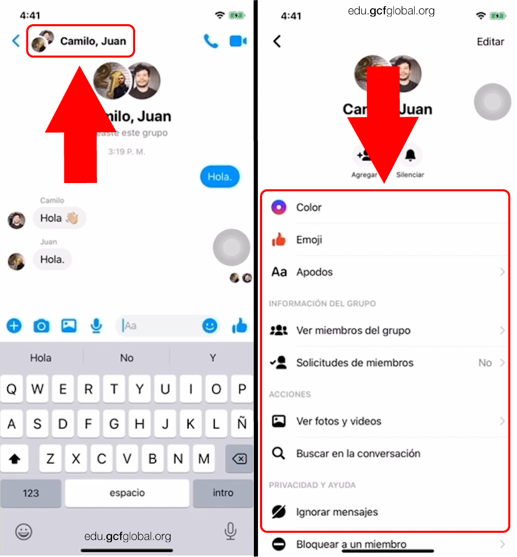 Cómo crear un chat grupal en Messenger