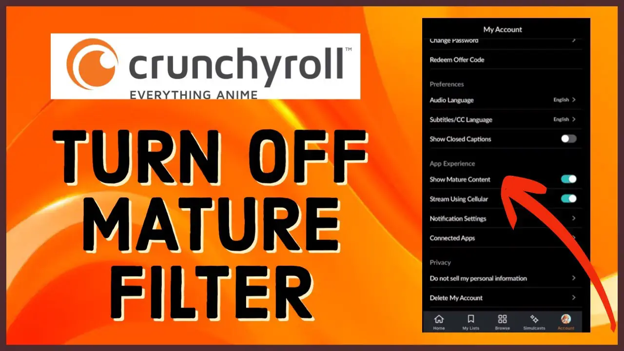 Cómo deshabilitar el filtro maduro de Crunchyroll