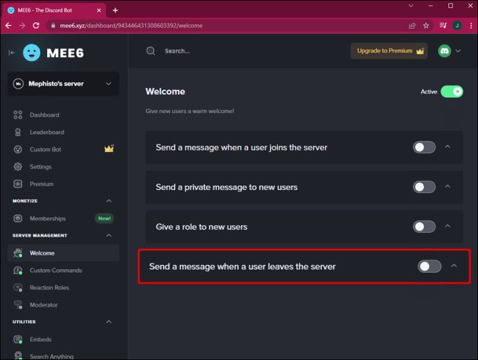 ¿Puede comprobar si alguien dejó su servidor de Discord?