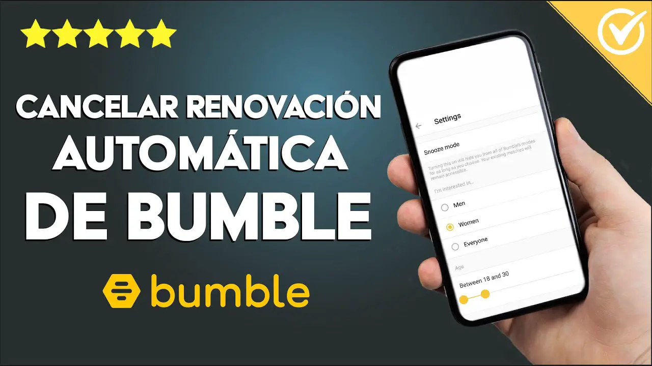 Cómo desactivar la renovación automática de la suscripción a Bumble