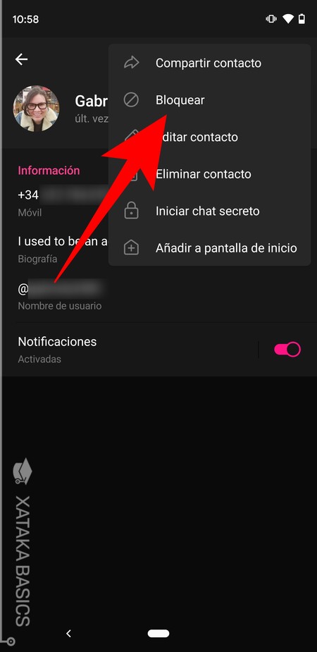 Cómo bloquear a alguien en Telegram