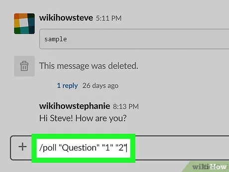 Cómo crear una encuesta en Slack